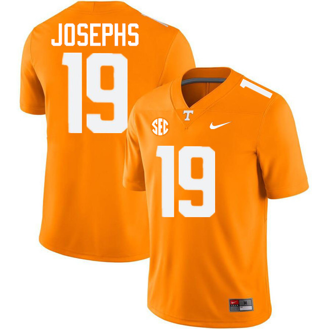 #19 Joshua Josephs UT Vols Jerseys,Tennessee Volunteers College Football Jerseys Stitched-Orange